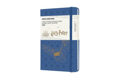 Moleskine Ltd. Ed. Harry Potter 2022 12-Month Weekly Pocket Hardcover Notebook: Antwerp Blue