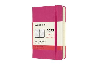 Moleskine 2022 12-Month Daily Pocket Hardcover Notebook: Bougainvillea Pink