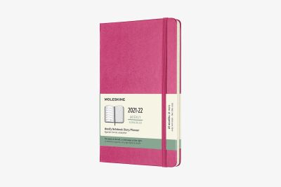 Moleskine 2022 18-Month Weekly Large Hardcover Notebook: Bougainvillea Pink