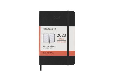 Moleskine 2023 12-Month Daily Pocket Softcover Notebook: Black