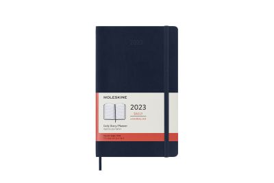 Moleskine 2023 12-Month Daily Large Softcover Notebook: Sapphire Blue