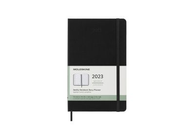 Moleskine 2023 12-Month Weekly Large Hardcover Notebook: Black