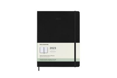 Moleskine 2023 12-Month Weekly Extra Large Hardcover Notebook: Black