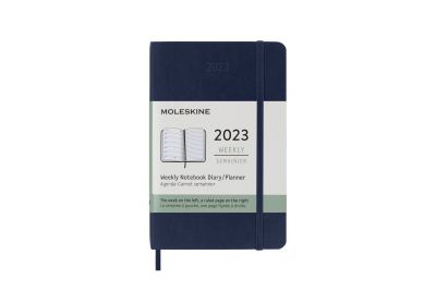 Moleskine 2023 12-Month Weekly Pocket Softcover Notebook: Sapphire Blue