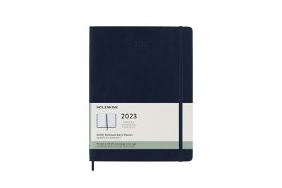 Moleskine 2023 12-Month Weekly Extra Large Softcover Notebook: Sapphire Blue