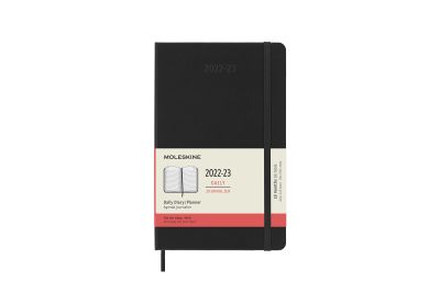 Moleskine 2023 18-Month Daily Large Hardcover Notebook: Black