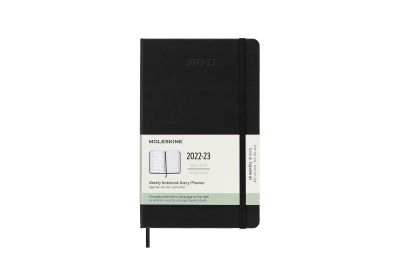 Moleskine 2023 18-Month Weekly Large Hardcover Notebook: Black