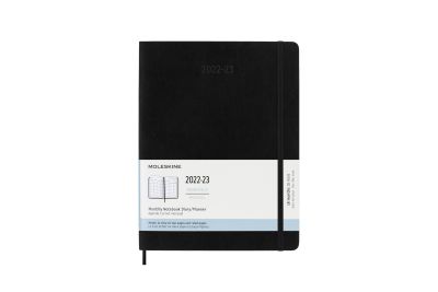 Moleskine 2023 18-Month Monthly Extra Large Softcover Notebook: Black