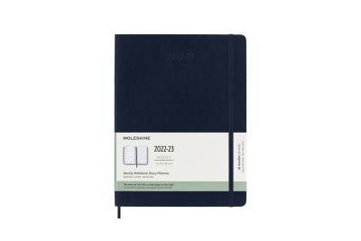 Moleskine 2023 18-Month Weekly Extra Large Softcover Notebook: Sapphire Blue