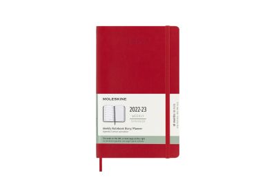 Moleskine 2023 18-Month Weekly Large Softcover Notebook: Scarlet Red