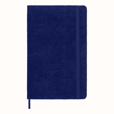 Moleskine Large Ruled Velvet Notebook in Box: Iris Purple