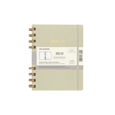 Moleskine 2023 12-Month Extra Large Student Life Spiral Planner: Crush Kiwi