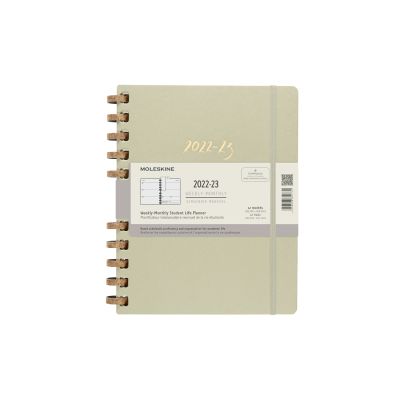 Moleskine 2023 12-Month Extra Extra Large Student Life Spiral Planner: Crush Kiwi