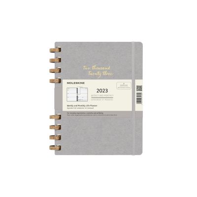 Moleskine 2023 12-Month Extra Large Life Spiral Planner: Remake Smoke