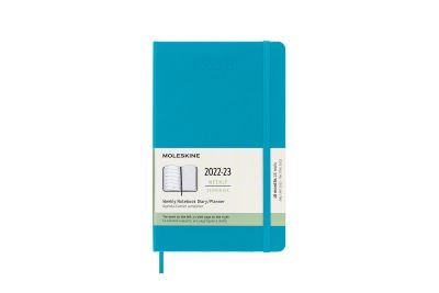 Moleskine 2023 18-Month Weekly Large Hardcover Notebook: Manganese Blue