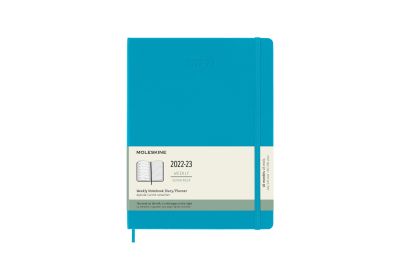 Moleskine 2023 18-Month Weekly Extra Large Hardcover Notebook: Manganese Blue