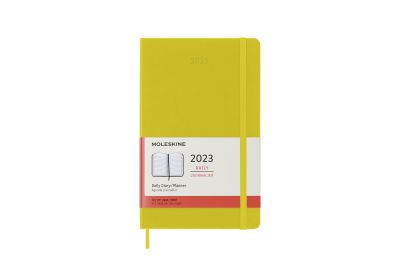 Moleskine 2023 12-Month Daily Large Hardcover Notebook: Hay Yellow