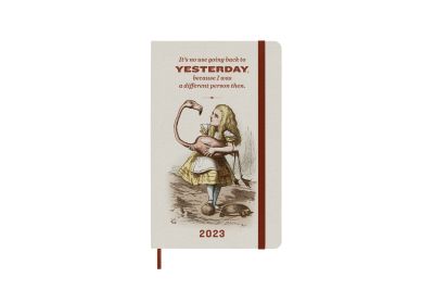 Moleskine Ltd. Ed. Alice In Wonderland 2023 12-Month Weekly Large Hardcover Notebook: Red Alice