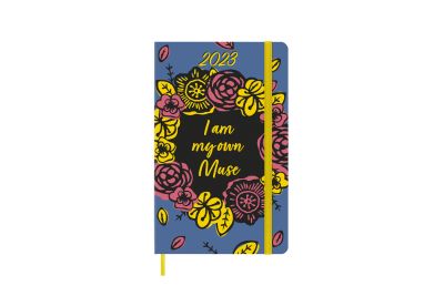 Moleskine Ltd. Ed. Frida Kahlo 2023 12-Month Weekly Large Hardcover Notebook: Blue