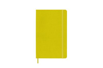 Moleskine Large Ruled Hardcover Silk Notebook: Hay Yellow