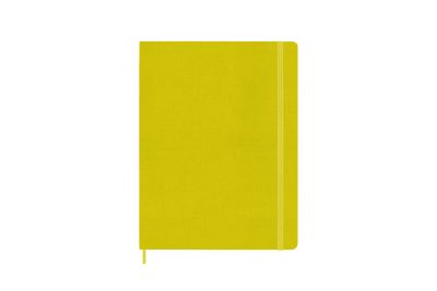 Moleskine Extra Large Ruled Hardcover Silk Notebook: Hay Yellow