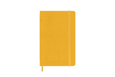 Moleskine Pocket Ruled Hardcover Silk Notebook: Orange Yellow