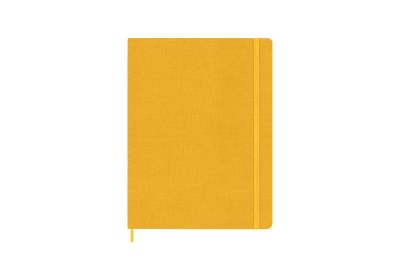 Moleskine Extra Large Ruled Hardcover Silk Notebook: Orange Yellow