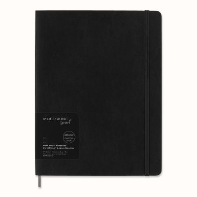 Moleskine Extra Large Softcover Plain Smart Notebook: Black