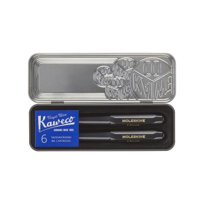 Moleskine x Kaweco Ballpen & Fountain Pen Set: Black