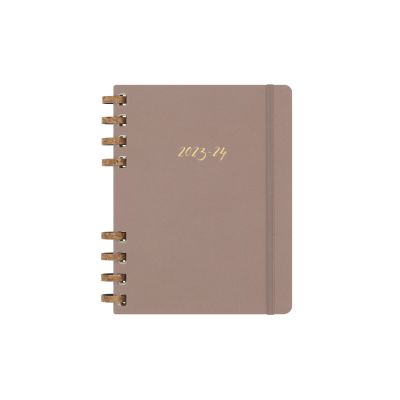 Moleskine 2024 12-Month XL Student Life Spiral Planner: Crush Almond