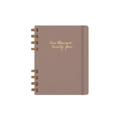 Moleskine 2024 12-Month XL Life Spiral Planner: Crush Almond