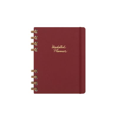 Moleskine Undated XL Spiral Planner: Crush Cherry