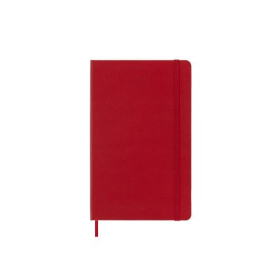 Moleskine 2024 12-Month Daily Large Hardcover Notebook: Scarlet Red