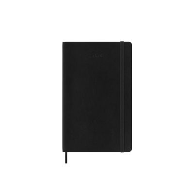 Moleskine 2024 12-Month Daily Large Softcover Notebook: Black