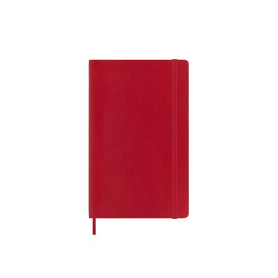 Moleskine 2024 12-Month Daily Large Softcover Notebook: Scarlet Red