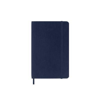 Moleskine 2024 12-Month Daily Pocket Softcover Notebook: Sapphire Blue