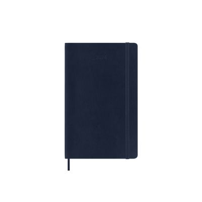 Moleskine 2024 12-Month Weekly Large Softcover Notebook: Sapphire Blue