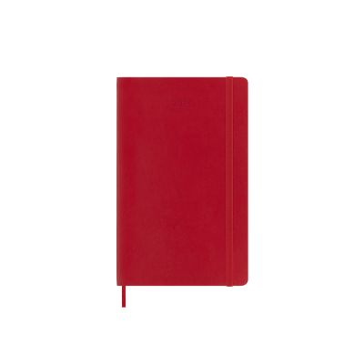 Moleskine 2024 12-Month Weekly Large Softcover Notebook: Scarlet Red