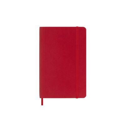 Moleskine 2024 12-Month Weekly Pocket Softcover Notebook: Scarlet Red