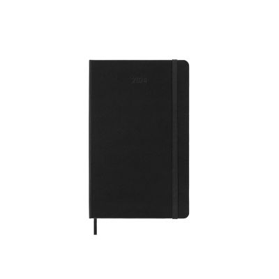 Moleskine 2024 12-Month Weekly Horizontal Large Hardcover Notebook: Black