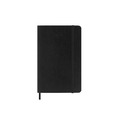 Moleskine 2024 12-Month Weekly Horizontal Pocket Softcover Notebook: Black