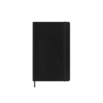 Moleskine 2024 12-Month Monthly Large Softcover Notebook: Black