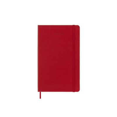 Moleskine 2024 18-Month Weekly Large Hardcover Notebook: Scarlet Red