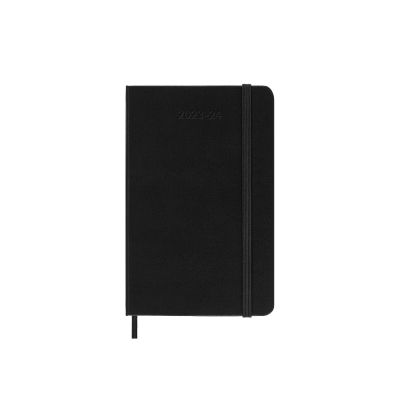 Moleskine 2024 18-Month Weekly Pocket Hardcover Notebook: Black