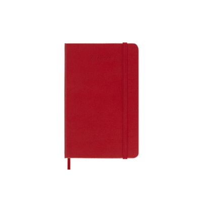 Moleskine 2024 18-Month Weekly Pocket Hardcover Notebook: Scarlet Red