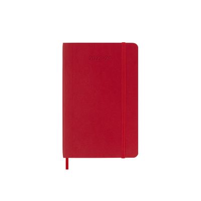 Moleskine 2024 18-Month Weekly Pocket Softcover Notebook: Scarlet Red