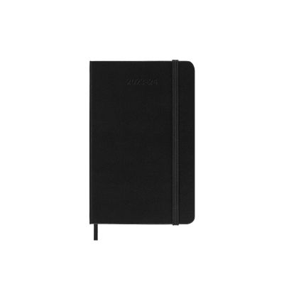 Moleskine 2024 18-Month Weekly Horizontal Pocket Hardcover Notebook: Black