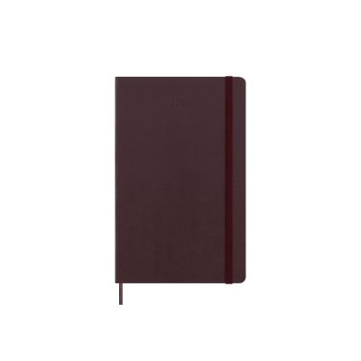 Moleskine 2024 12-Month Weekly Large Hardcover Notebook: Burgundy Red