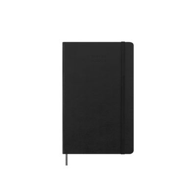 Moleskine Undated Weekly Large Hardcover Notebook: Black with Debossing