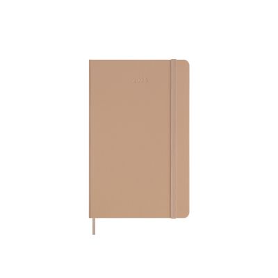 Moleskine 2024 12-Month Weekly Large Hardcover Notebook: Sandy Brown